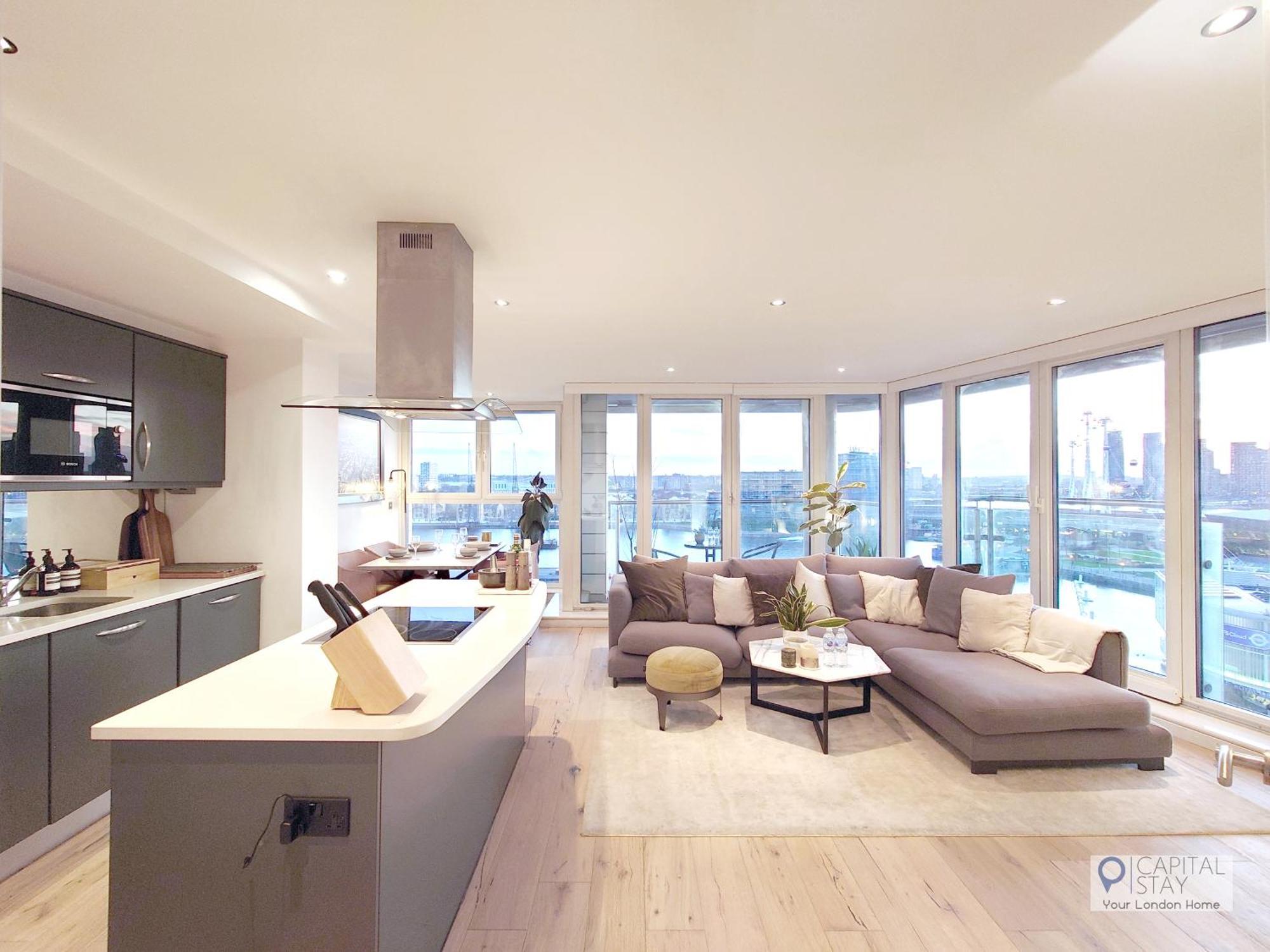 Deluxe Two Bed Apartment With River & City View London Exterior foto