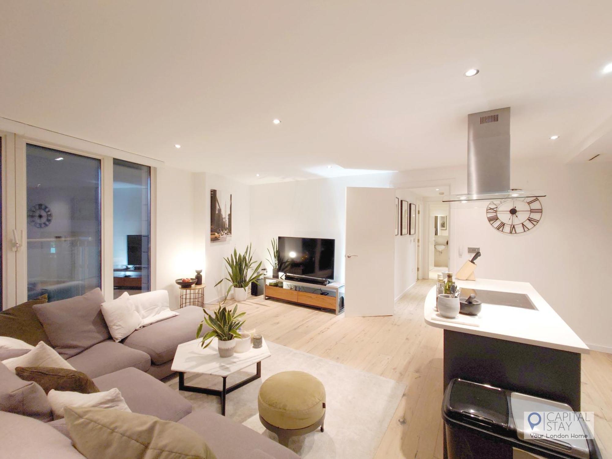 Deluxe Two Bed Apartment With River & City View London Exterior foto